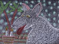 Roy de Forest HAPPY BIRTHDAY Drawing - Sold for $4,800 on 02-21-2026 (Lot 414).jpg